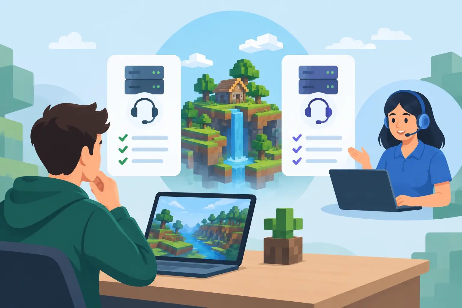 Как сравнить поддержку хостингов Minecraft до покупки: что действительно важно