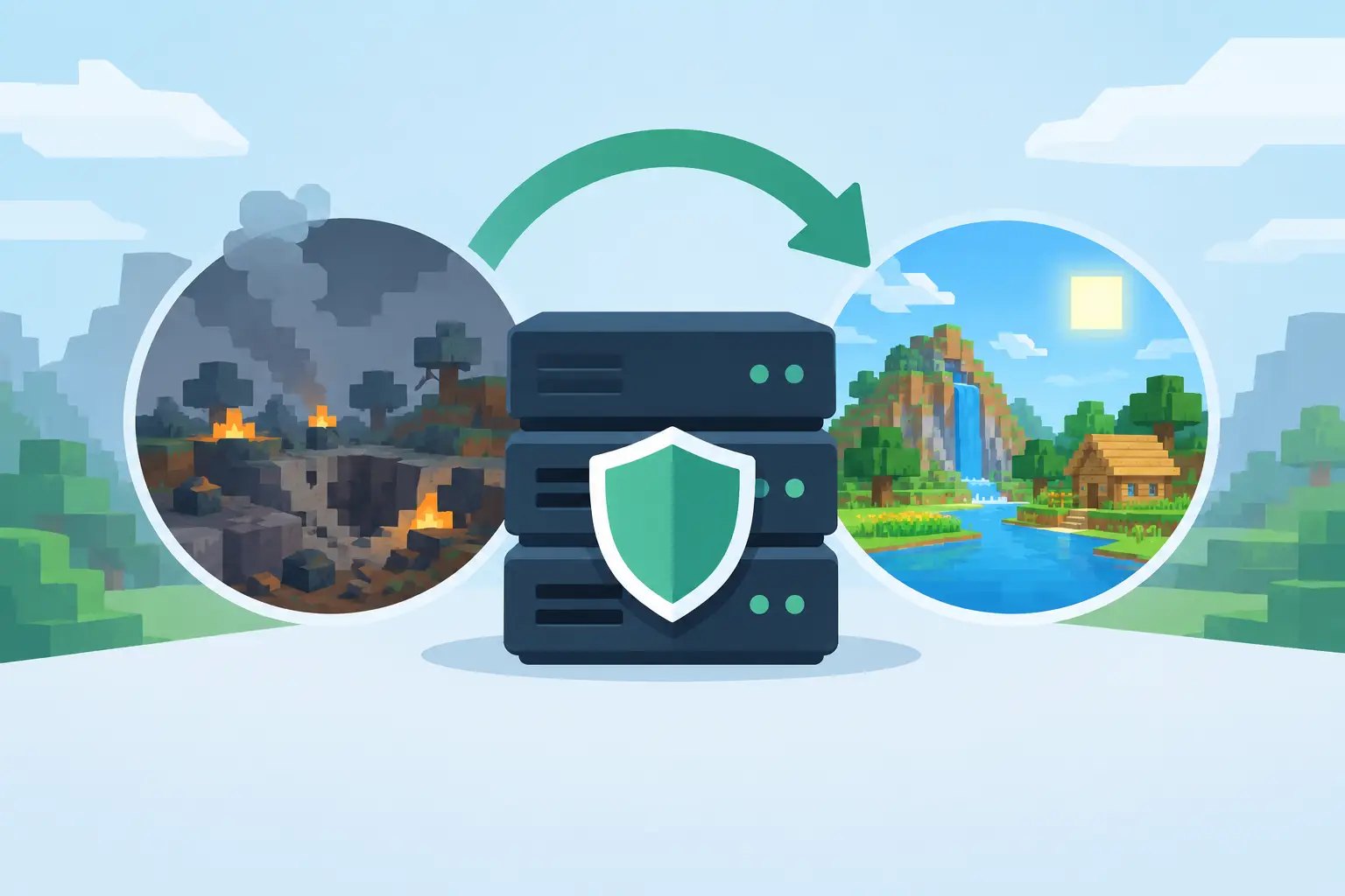 Аварийное восстановление сервера Minecraft: откат, починка и запуск