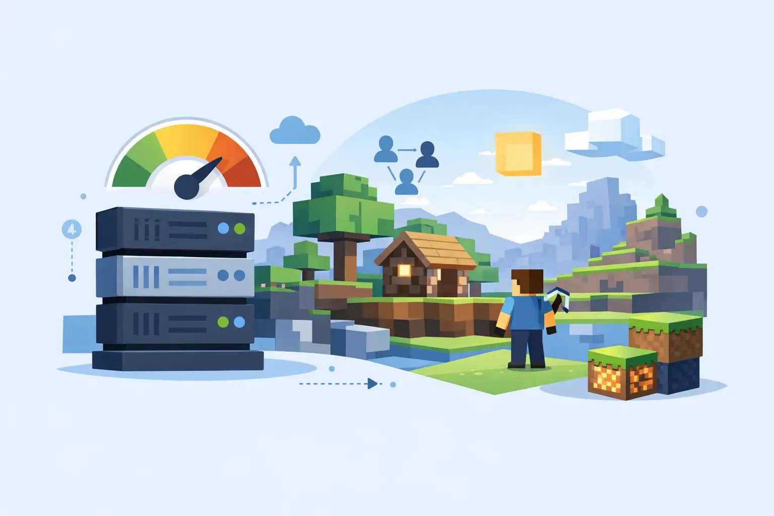 Ёмкость публичного сервера Minecraft: как рассчитать ресурсы под реальный пик