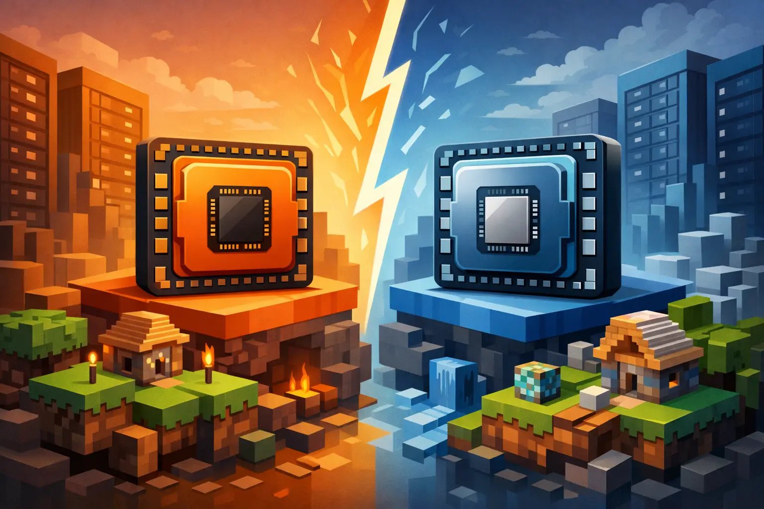 Ryzen против Xeon: производительность сервера Minecraft